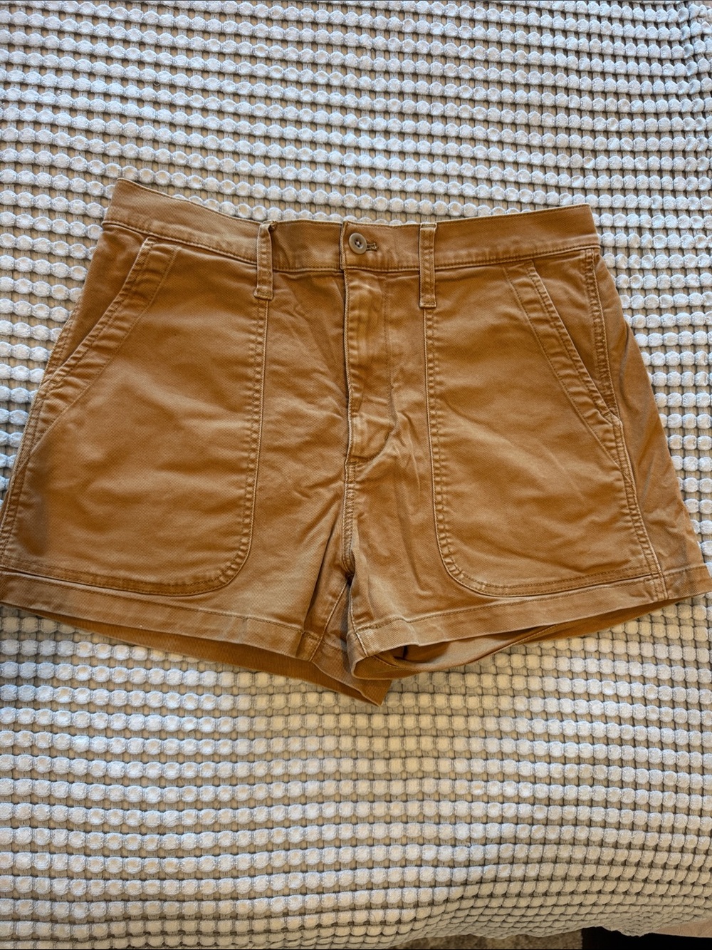 Madewell Women’s Utility Shorts in Camel Brown, Size 30